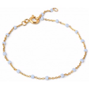 Enamel - Lola Sky armbånd i forgyldt sølv